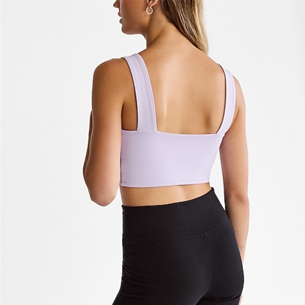 Lilac / Light Purple Body Contour Square Neck Top - EXPRESS NWT - Picture 7 of 10